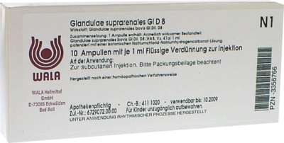 GLANDULAE SUPRARENALES GL D 8 Ampullen