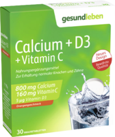 GESUND LEBEN Calcium 800 mg+D3+Vitamin C Br.-Tabl.