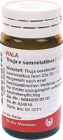 THUJA E SUMMITATIBUS D 6 Globuli