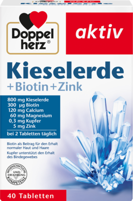 DOPPELHERZ Kieselerde+Biotin+Zink Tabletten