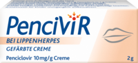 PENCIVIR bei Lippenherpes gefärbte Creme