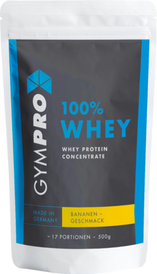GYMPRO 100% Whey Protein Pulver Banane