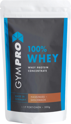 GYMPRO 100% Whey Protein Pulver Haselnuss