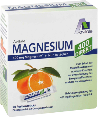 MAGNESIUM 400 direkt Orange Portionssticks