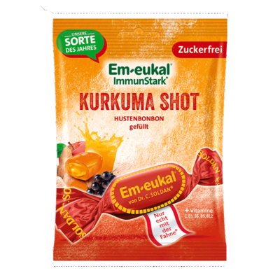EM-EUKAL Bonbons Kurkuma-Shot gefüllt zuckerfrei